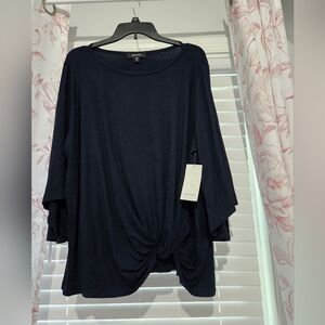 NWT Womens Karen Kane Berry Blue Tunic Size 3x